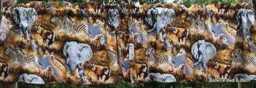Farmhouse Kitchen Curtains African Safari Wildlife Animals Valance - Window Curtain Topper - thumbnail 3