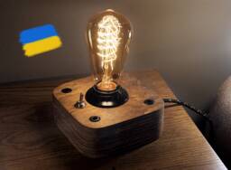 Handmade Wooden Edison Lamp Steampunk Industrial Night Light - thumbnail 1