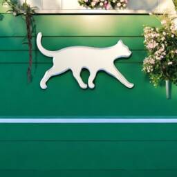 Custom Cat Shape Mirror Personalized Garden & Indoor Decor - thumbnail 3