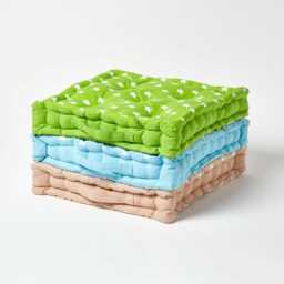 Kids Star Cotton Floor Cushion, Nursery Seat Pad With Handle
