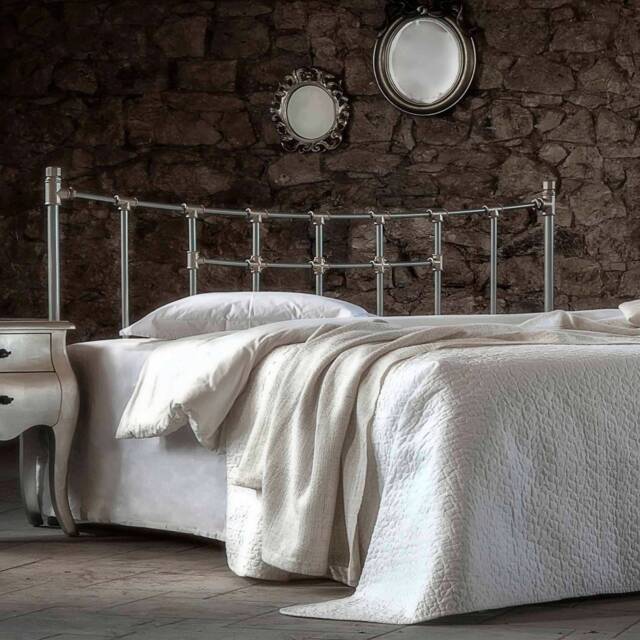 Iron Headboard Iro - Handmade Wrought Metal - Industrial Bedroom Decor Modern Bed - image 1