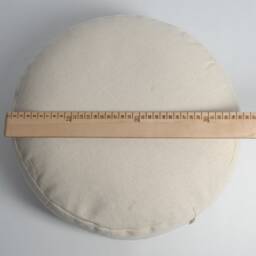 Linen Burlap Meditation Cushion, Buckwheat Zafu Floor Pillow - thumbnail 4