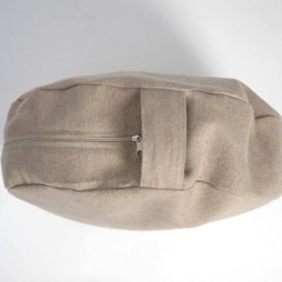 Linen Burlap Meditation Cushion, Buckwheat Zafu Floor Pillow - thumbnail 3