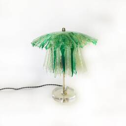 The Nico Lamp. Unique Handmade Fiberglass Resin Drip Lamp, Ambient Mushroom Light, Jellyfish Home Decor One-Of-A-Kind Light Fixture - thumbnail 2