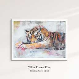 Tiger Abstract Oil Painting Framed Print & Canvas Large Sizes Wall Art Poster Animal Home Decor Interior Gift Idea - thumbnail 3