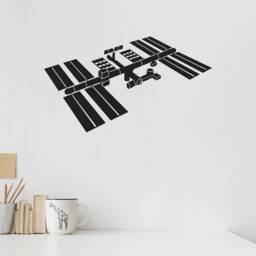 Space Station Vinyl Wall Decal Kids Child Room Creative Decoration Stickers Mural - #2663Di - thumbnail 1