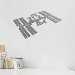 Space Station Vinyl Wall Decal Kids Child Room Creative Decoration Stickers Mural - #2663Di - thumbnail 3