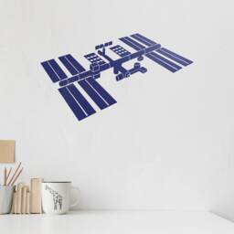 Space Station Vinyl Wall Decal Kids Child Room Creative Decoration Stickers Mural - #2663Di - thumbnail 2