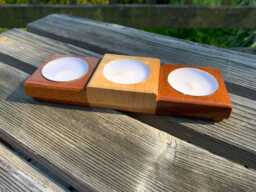 Wood Tea Light Candle Holder