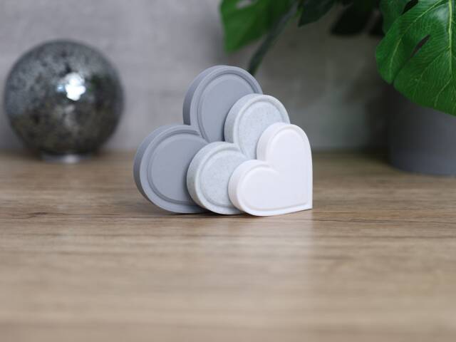 Heart Ornaments Set Of 3 Modern Home Decor Set, Freestanding Hearts Ornament - image 1