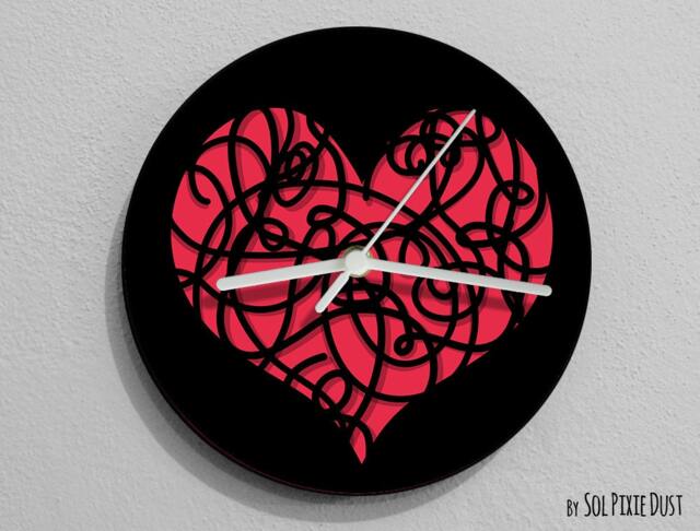 My Heart's It's A Mess Wall Clock - image 1