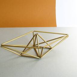 Unique Air Planters, Air Plant Holder, Paperboat Airplants Display, Geometric Cubicle Decor - thumbnail 2