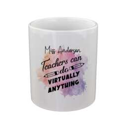 Personalised Teachers Can Do Virtually Anything Design Pencil Storage Ceramic Pot - thumbnail 2