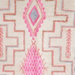 Pastel Moroccan Area Rug , Pink Berber Carpet Genuine Wool Handmade Rug, Nursery Area Tapis Berbere, Teppich - thumbnail 3