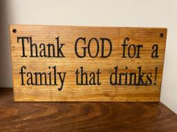 Funny Reclaimed Wood Sign Rustic Bar Plaque - thumbnail 1