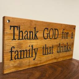 Funny Reclaimed Wood Sign Rustic Bar Plaque - thumbnail 4