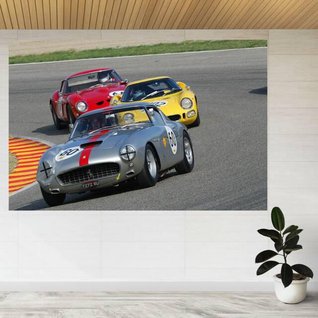 Classic Old Ferrari Racing Track 3D View Wall Sticker Poster Decal A844 - image 1