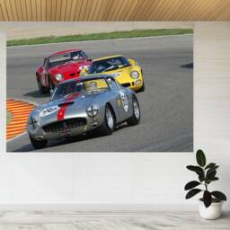 Classic Old Ferrari Racing Track 3D View Wall Sticker Poster Decal A844