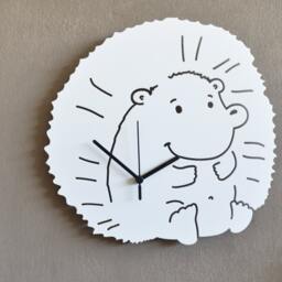 Baby Hedgehog Silhouette - Wall Clock - thumbnail 2