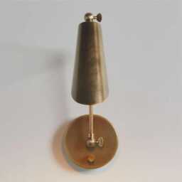 Mid Century Modern Brass Wall Sconce Stilnovo-Inspired Adjustable Light- Aurelia Metal Articulating Light - thumbnail 3