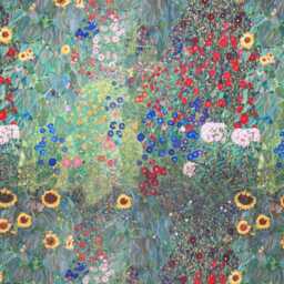 Outdoor Cushion Cover 28 Sizes Klimt's Farm Garden Handmade Floral Flowers Leaf Gift Waterproof Conservatory - thumbnail 2