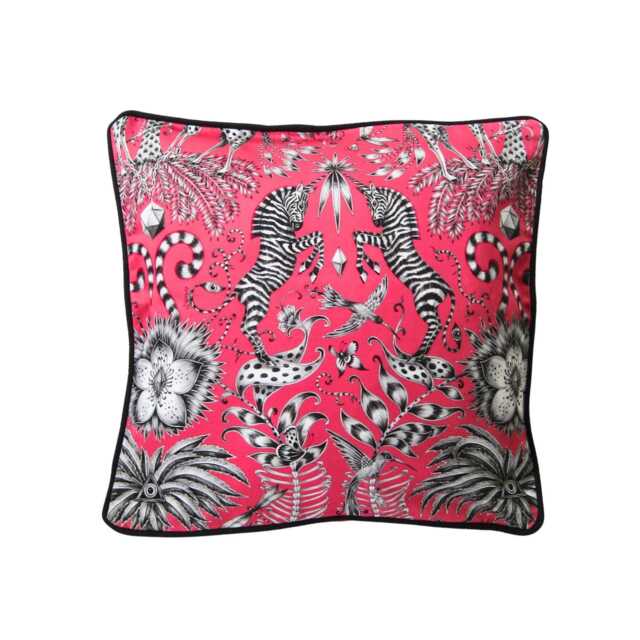 Clarke & Pink Zebra Print Cushion Cover Safari Home Decor - image 1