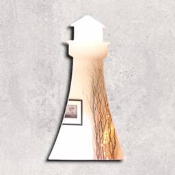 Lighthouse Acrylic Mirror Wall Art Personalized Engraving Available - thumbnail 3
