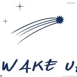 Wake Up & Be Awesome Vinyl Wall Decal Kids Room Decor - thumbnail 1