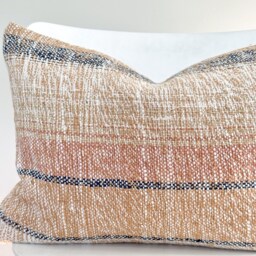 Brown Tribal Hemp Hand Woven Natural Dye Color Pillow Cover - thumbnail 2