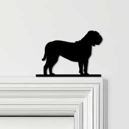 Door Topper Dogue De Bordeaux Dog Various Colours Top Of Decorative Sign - Novelty Wall Decor, Frame Art, Art - thumbnail 1