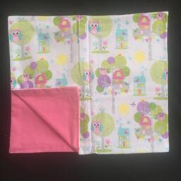 Pink Owl Handmade Baby Blanket - thumbnail 4