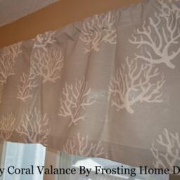 Nautical Starfish Valance Coastal Kitchen, Baby, Or Kids Room Decor - thumbnail 3