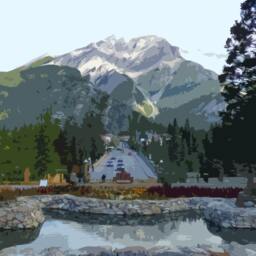 Banff National Park Travel Poster - Retro Style Canada Art Print - thumbnail 2