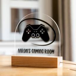 Personalised Gaming Led Light Gamer Room Decor, Custom Nightlight - Uv583 - thumbnail 1