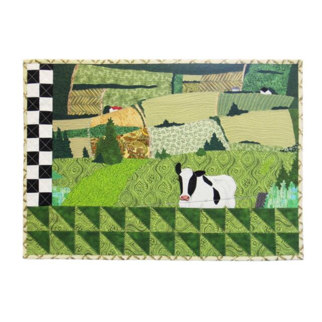 The 3rd Road - Art Quilt Wall Hanging Textile Art - image 1