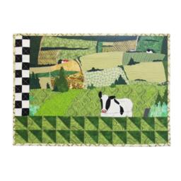 The 3rd Road - Art Quilt Wall Hanging Textile Art - thumbnail 1