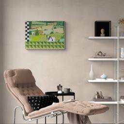 The 3rd Road - Art Quilt Wall Hanging Textile Art - thumbnail 2
