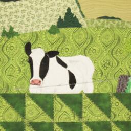 The 3rd Road - Art Quilt Wall Hanging Textile Art - thumbnail 3