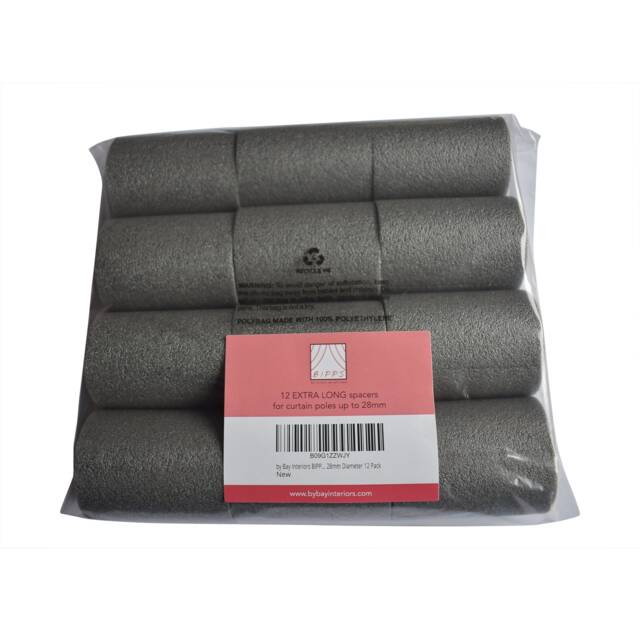 Curtain Spacers Bipps Perfect Pleats 12 Pack Extra Long For Poles Up To 28mm Mrs Hinch Hinching Eyelet Curtains 50% Longer Than Originals