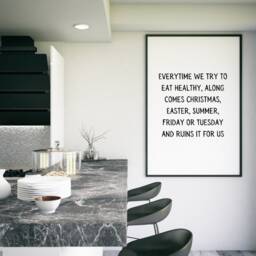 Quote Print I Every Time We Try To Eat Healthy - Funny - thumbnail 2