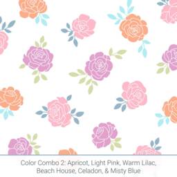 Rose Wall Decals - Removable Stickers, Floral Nursery Decor, Kids Room Boho Art - thumbnail 3
