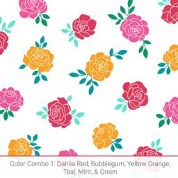 Rose Wall Decals - Removable Stickers, Floral Nursery Decor, Kids Room Boho Art - thumbnail 2