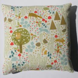 Woodland Design Multicoloured Cushion - thumbnail 3