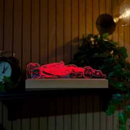 Charles Leclerc Ferrari Led Night Light, F1 Gifts, Gifts For Him, Her, Lights, Bedroom Light