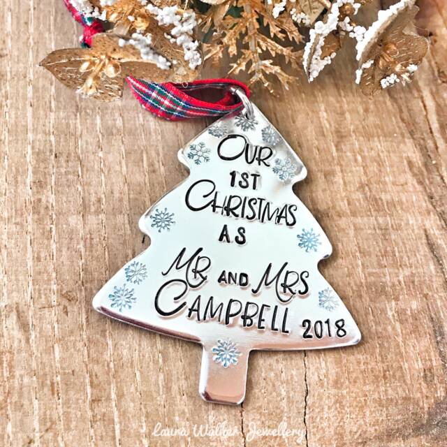 Personalized Christmas Tree Ornament , First Together Custom Decoration - image 1