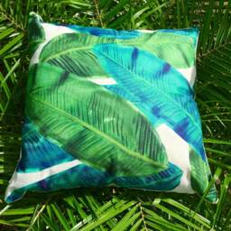 Hawaii Banana Leaf Pillow Cover ~ Tropical Case - thumbnail 2