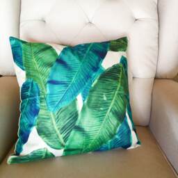 Hawaii Banana Leaf Pillow Cover ~ Tropical Case - thumbnail 3