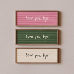 Love You, Bye Hallway Print, Above Door Horizontal Panoramic Print Wide Unframed - thumbnail 2