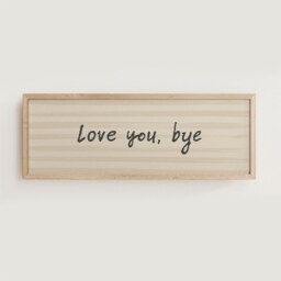 Love You, Bye Hallway Print, Above Door Horizontal Panoramic Print Wide Unframed - thumbnail 3