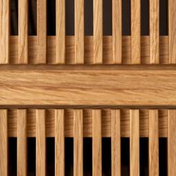 Moll - Wooden Room Divider Shelf, Modern Open Shelving Unit, Decorative Separator - thumbnail 4